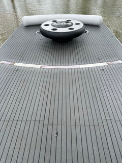 Aussie Floats inflatable houseboat deck extension close-up