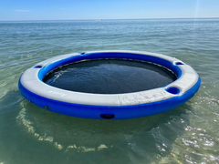 Aussie Floats Lily Pad floating water hammock on the water