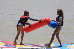Aussie Floats Battle Pad water battle game in use