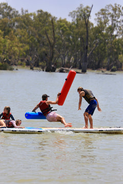 Aussie Floats Battle Pad floating inflatable game