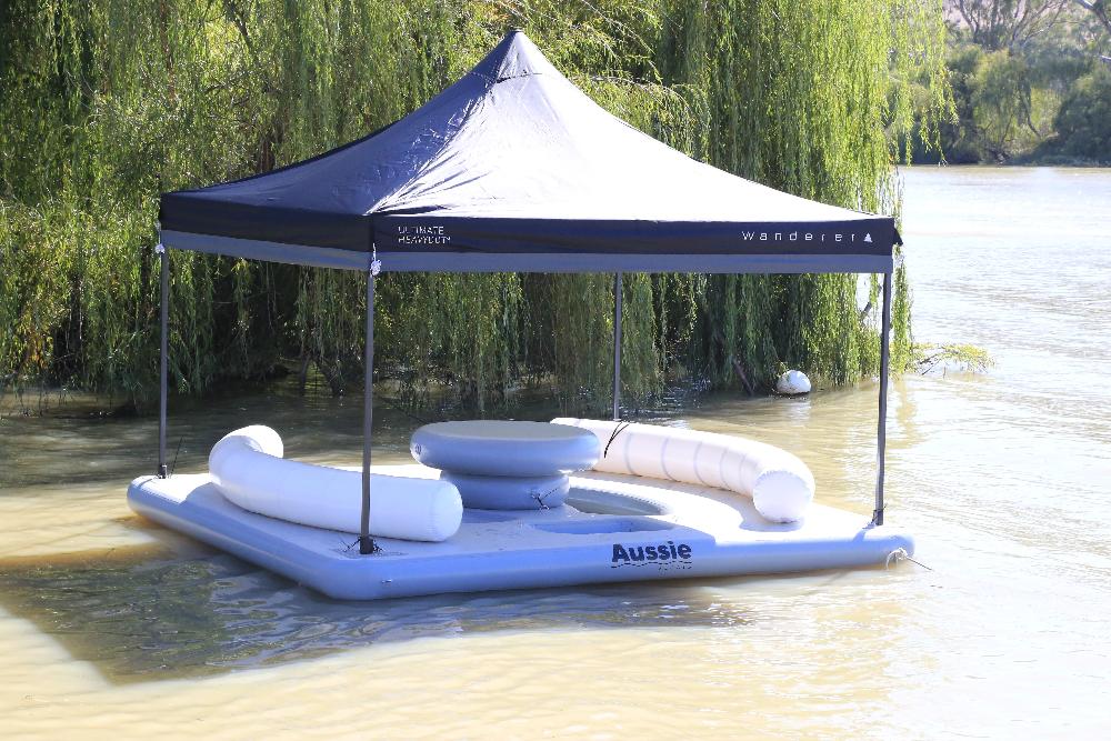 Aussie Floats Party Pad inflatable water lounge