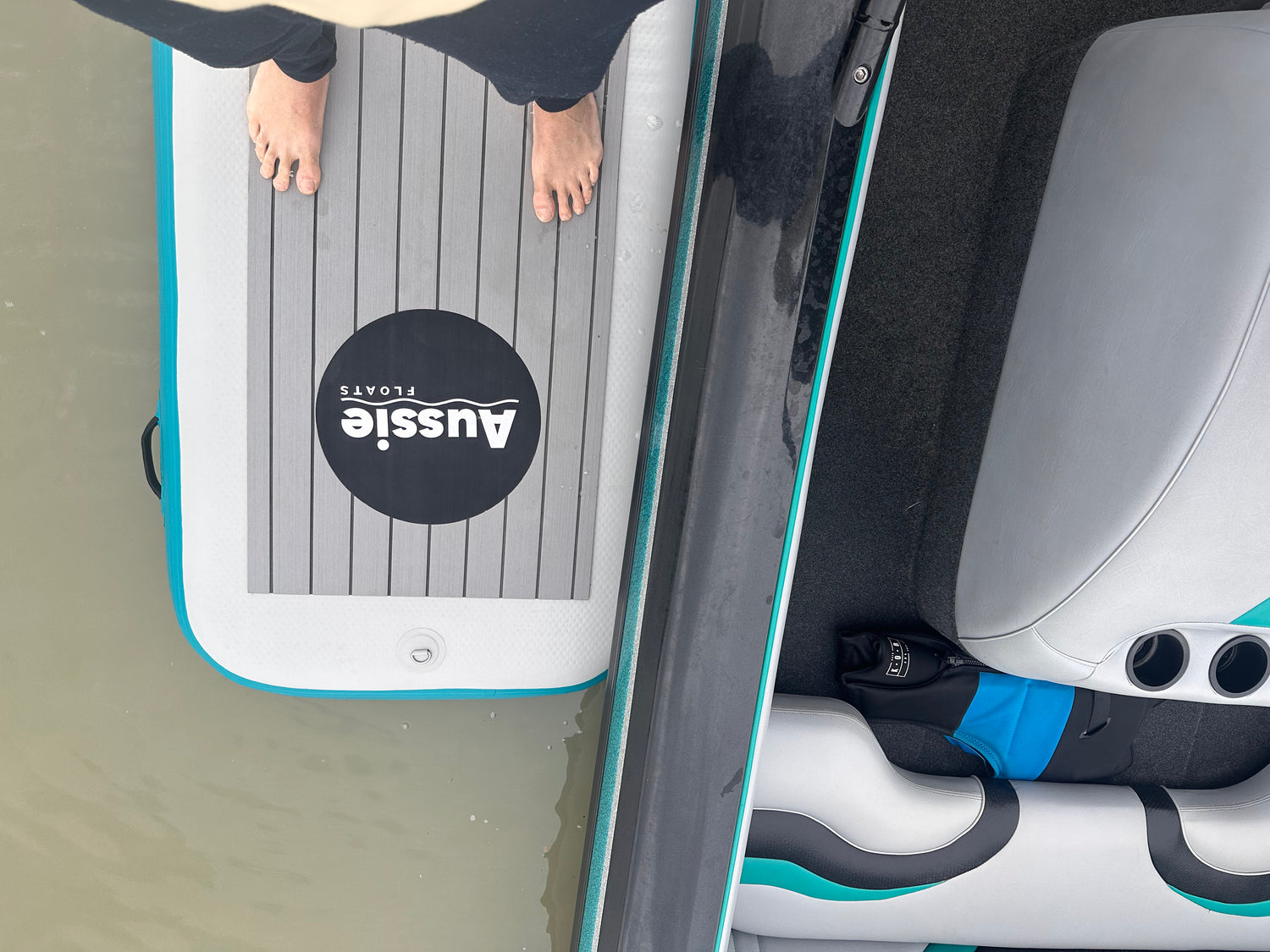 Aussie Floats Walk Up Series inflatable pontoon product view